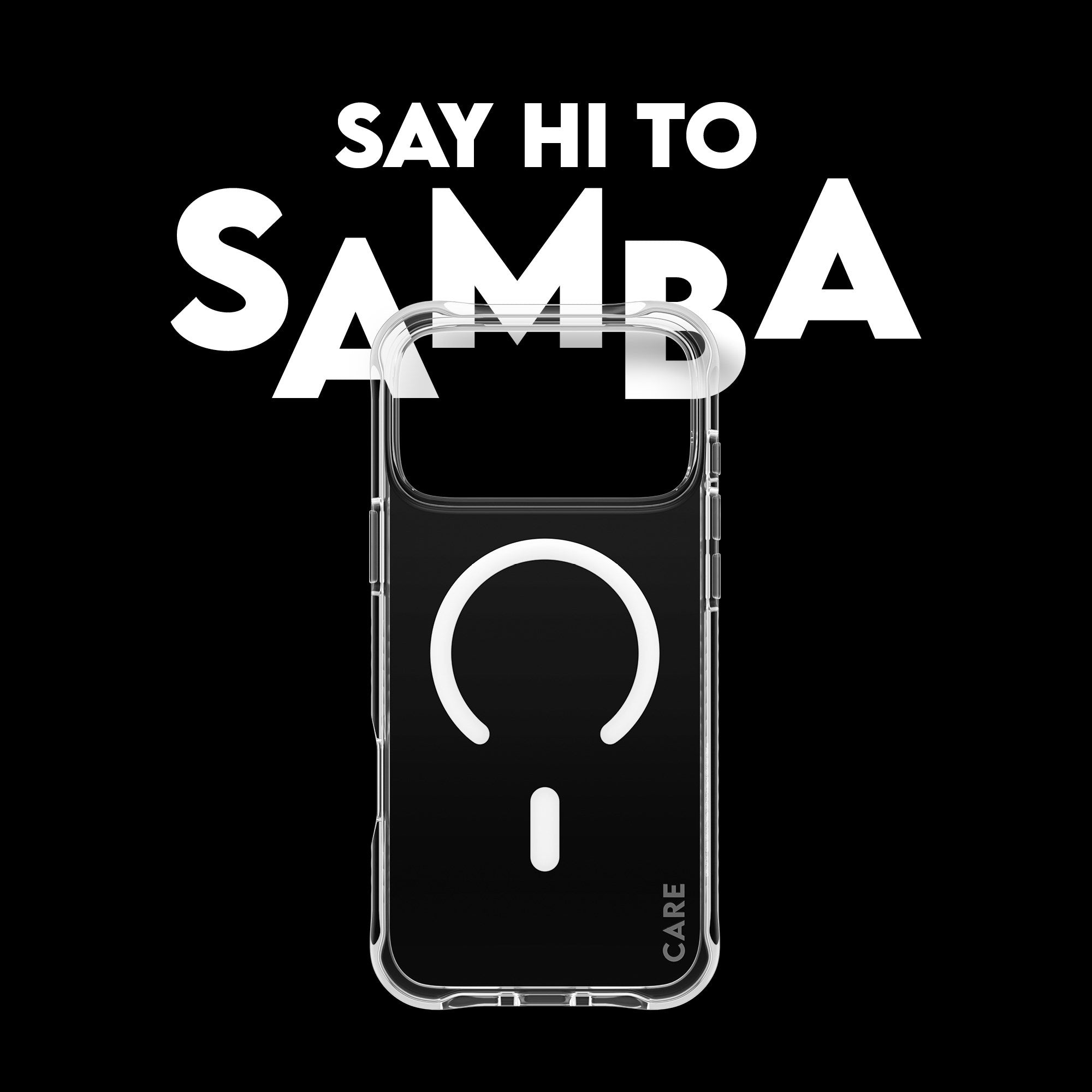 CARE™ by PanzerGlass® Samba Case Transparent w. White MagSafe iPhone 17 Pro Max